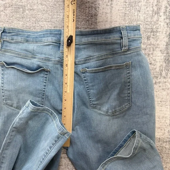 Coldwater Creek Jeans Womens 16P Shapeme High Rise Straight Stretch Faded Wash - Picture 9 of 11